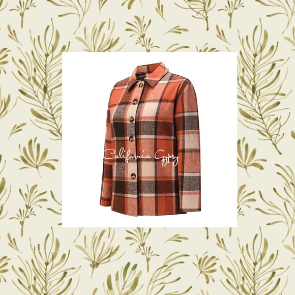 Buffalo Plaid Boyfriend Fit Jacket - Picture 7 of 10